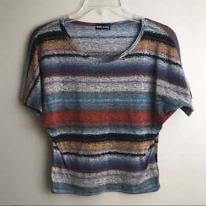 Wet Seal Fitted Multi Colored Top